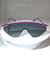 Front of Fuschia Retro Wave Sunglasses